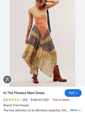 ISO Free people in the flowers maxi dress